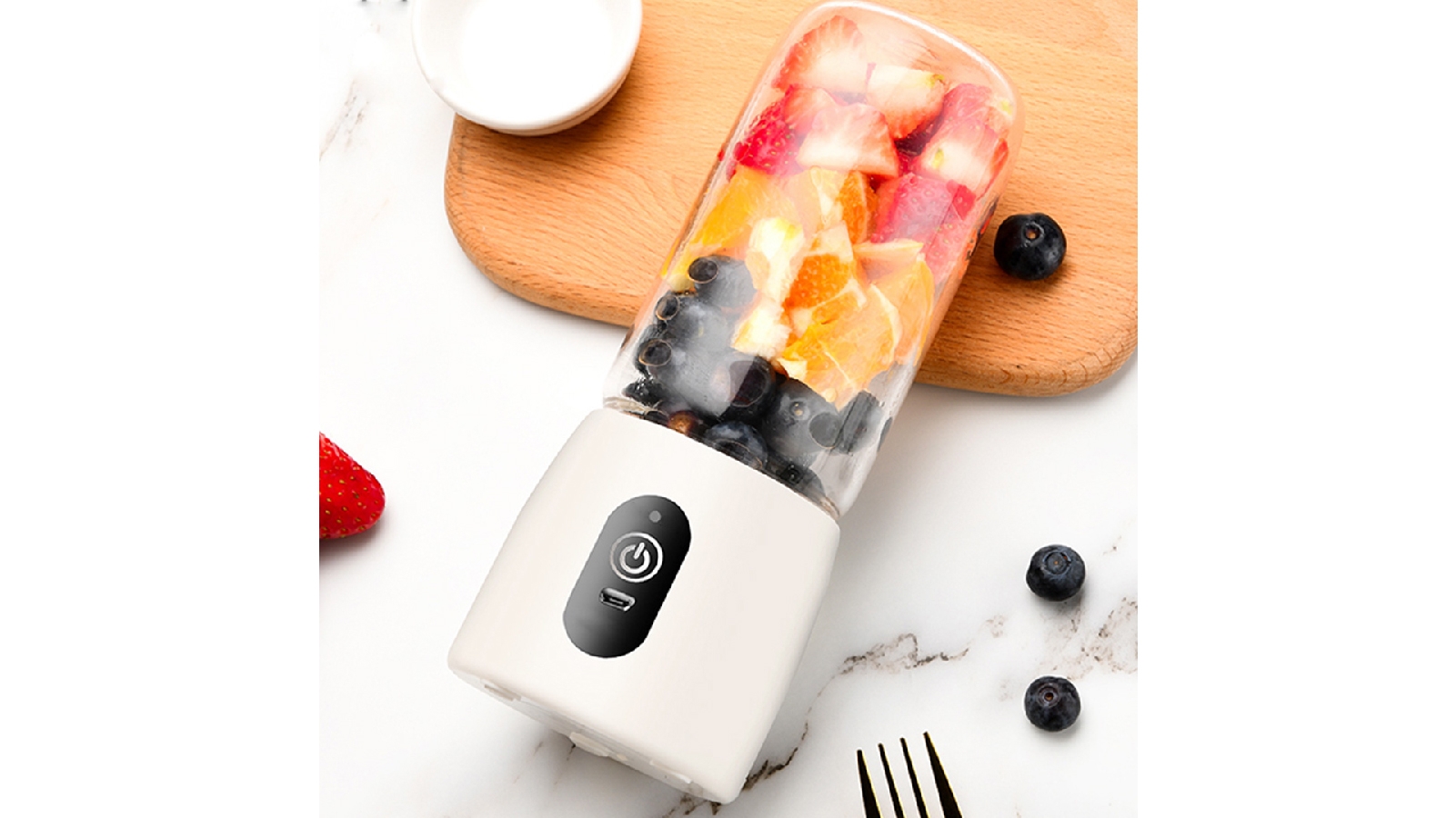 SOGA Portable Mini USB Rechargeable Handheld Juice Extractor Fruit