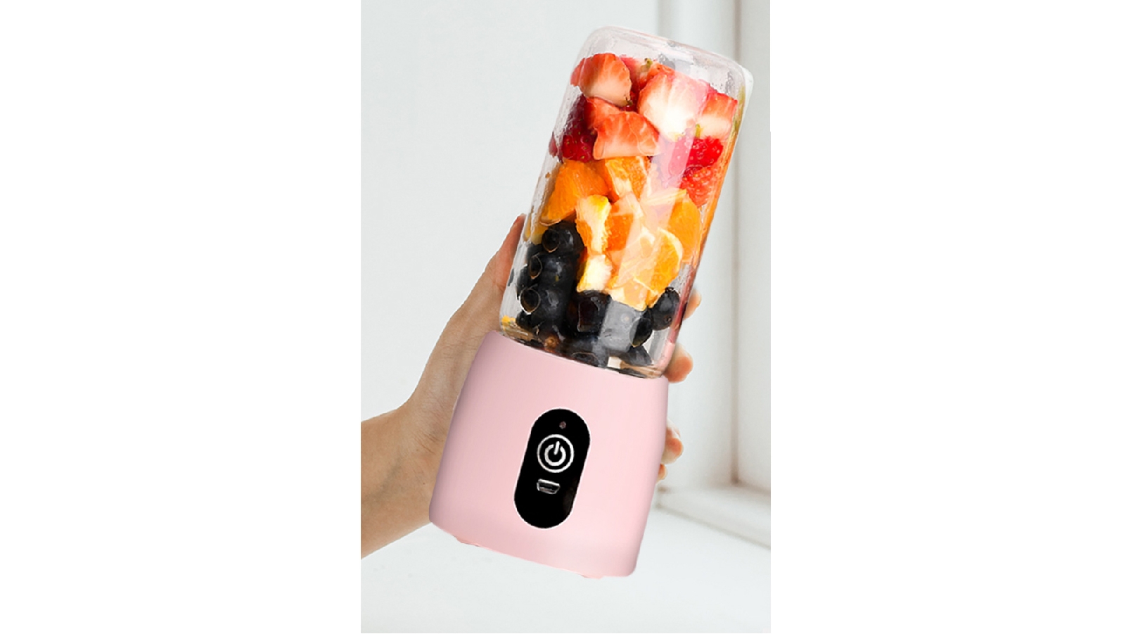 SOGA Portable Mini USB Rechargeable Handheld Juice Extractor Fruit