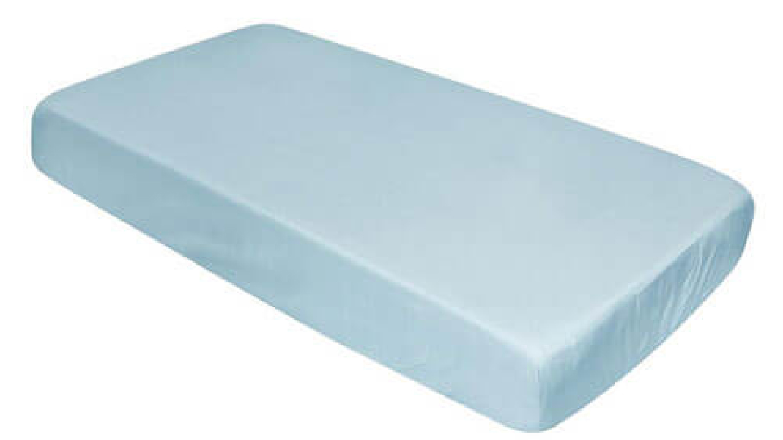 Latestbuy Spacesaver Fitted Polycotton Cot Sheet - Dusty Blue