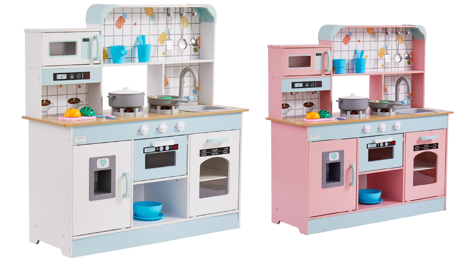 YS 24 Piece of Kids Pretend Cooking Play Toy Kitchen Playset