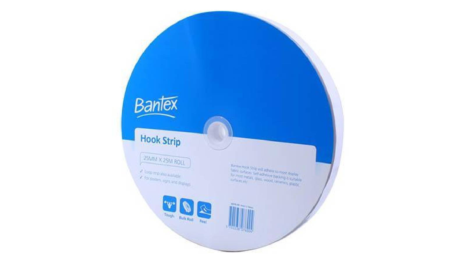 Bantex 25mm × 25m Hook Strip 