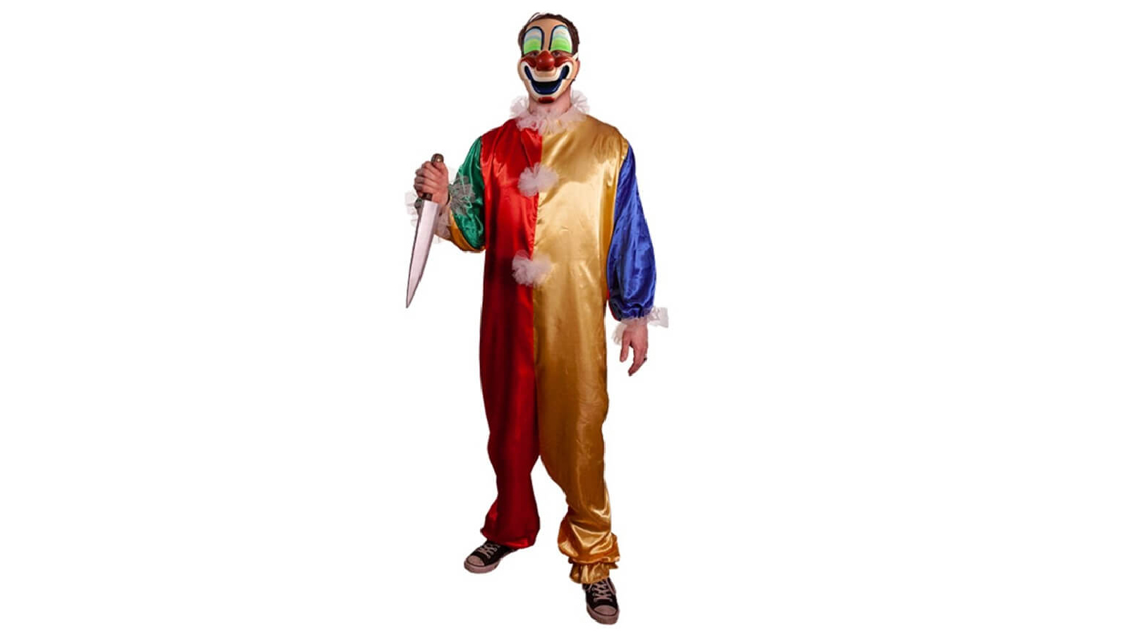 Latetbuy Halloween 1978 Adult Clown Costume with Mask