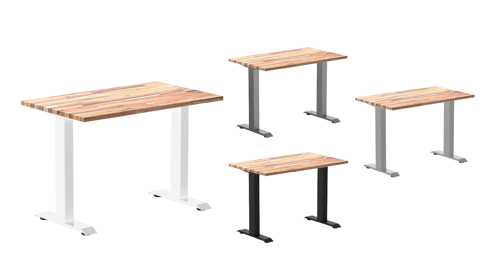 Desky 100 x 60mm Acacia Zero Mini Softwood Office Desk