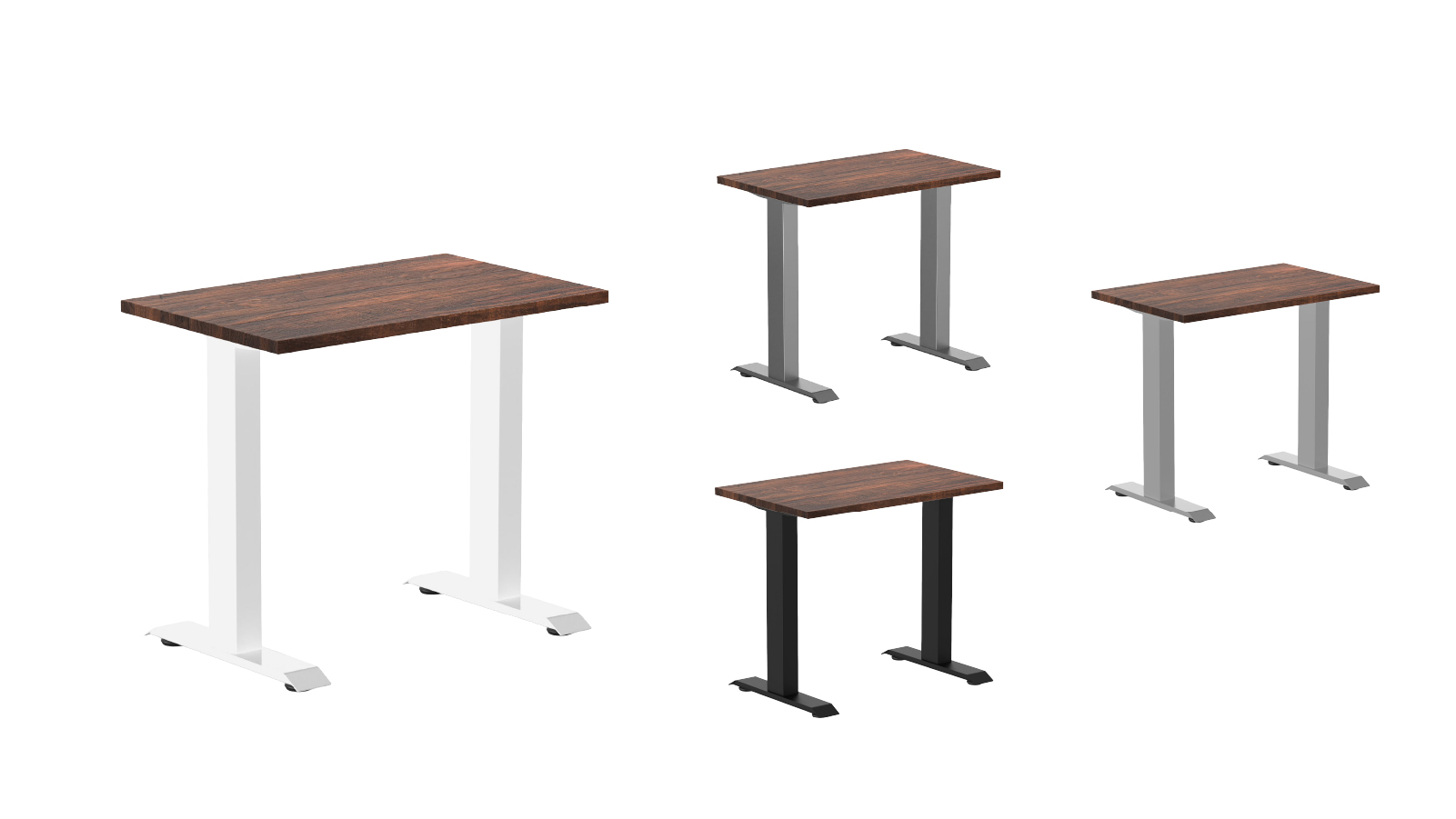 Desky 80 x 50mm American Rustic Pine Zero Mini Softwood Office Desk