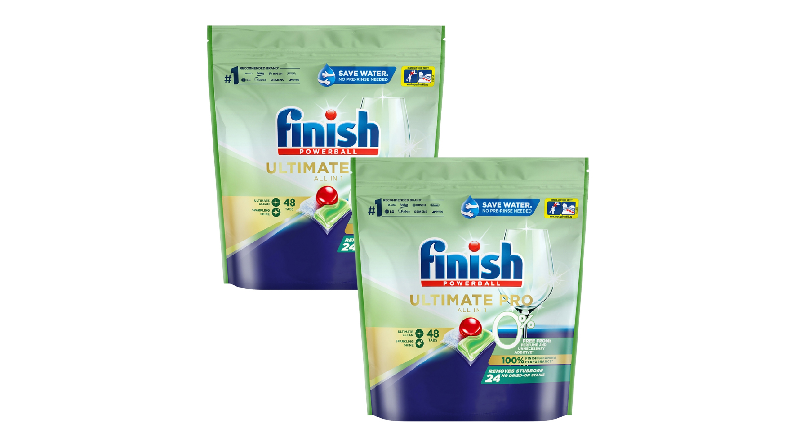 Finish Ultimate Pro 0% x 96 Dishwashing Tablets