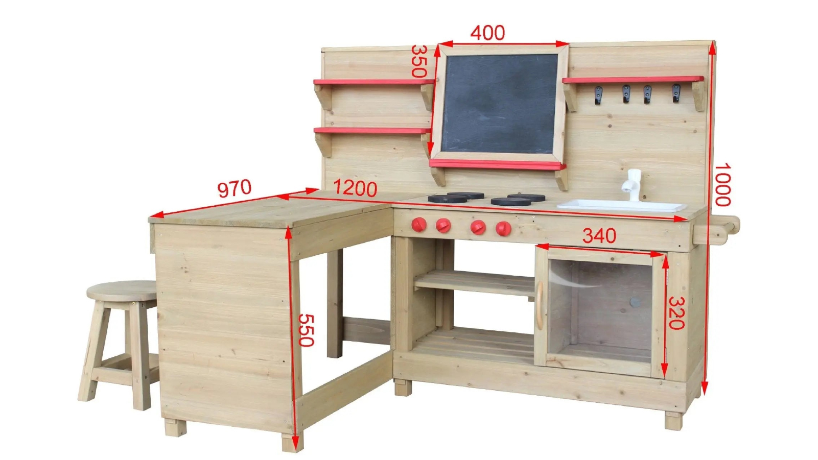Hide & Seek Kids Mud Kitchen - Daisy