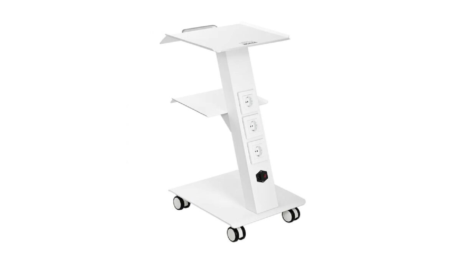 Pretty & Practical	3-Layer Metal Mobile Lab Trolley with Swivel Wheels for Lab, Clinic, Beauty and Salon