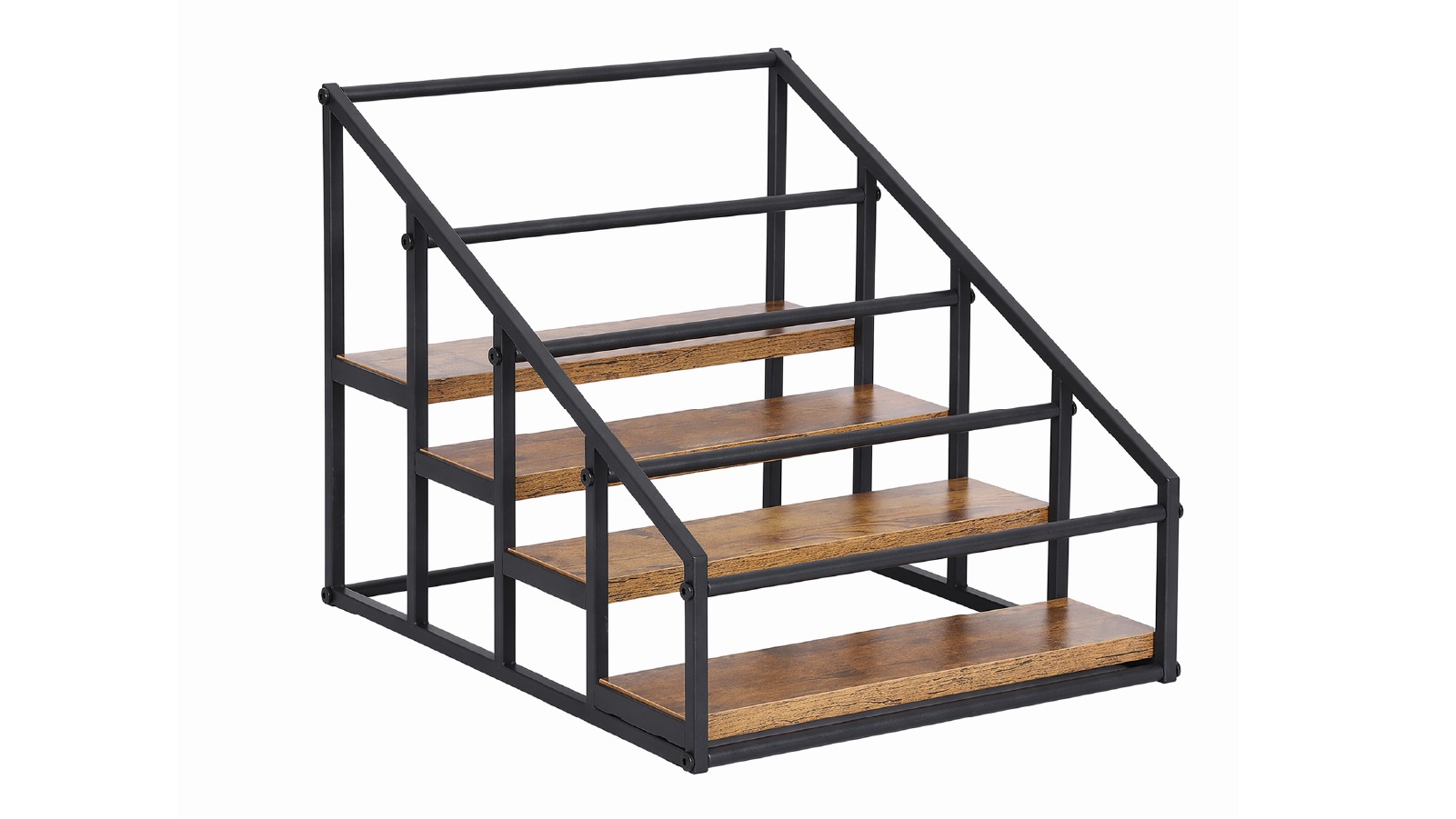 Artiss 4 Tier Wine Rack Holds up to 16 Bottles  - Black & Wood