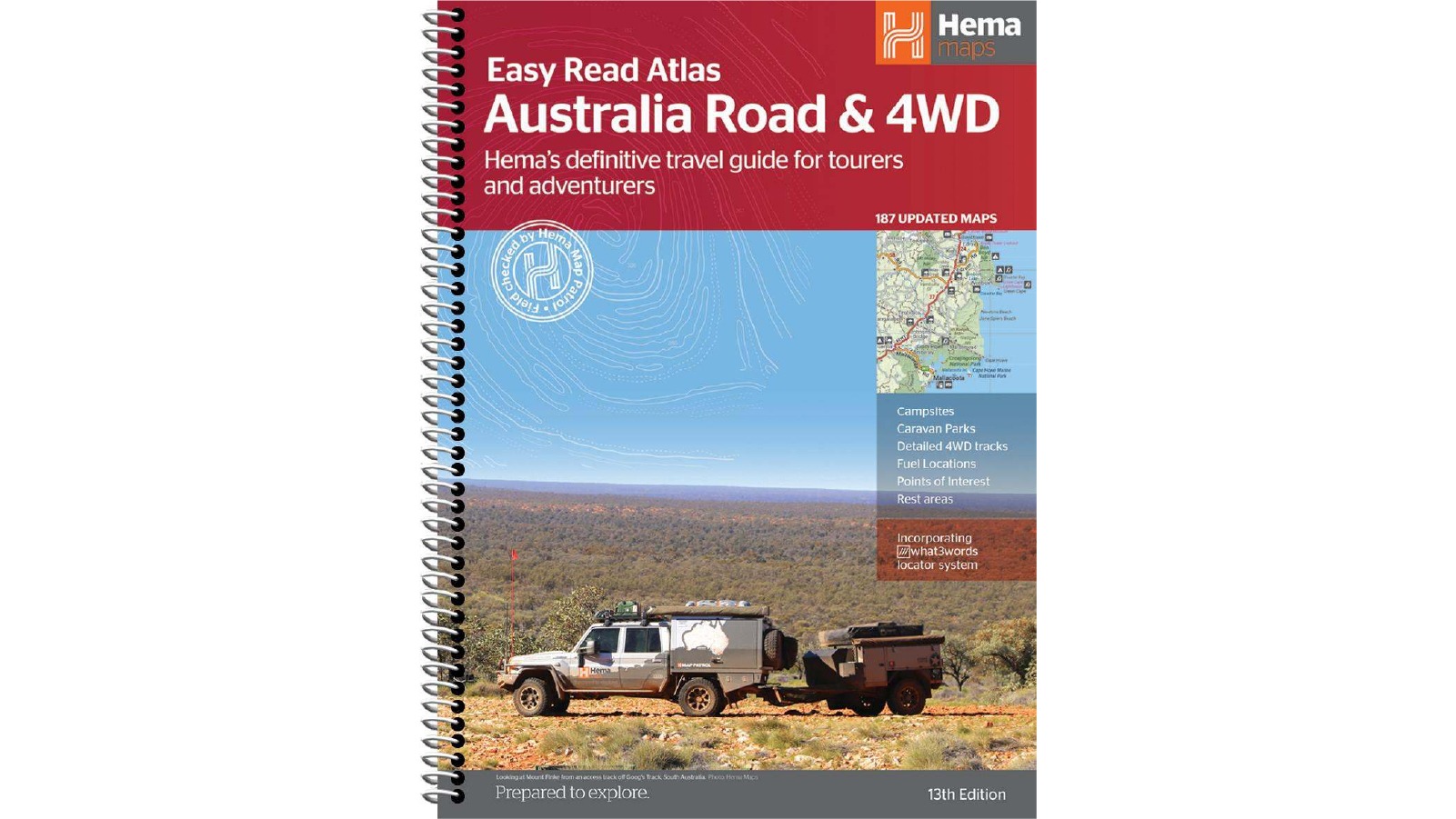 Hema Maps Books Australia Road and 4WD Easy Read Atlas - 292 x 397mm