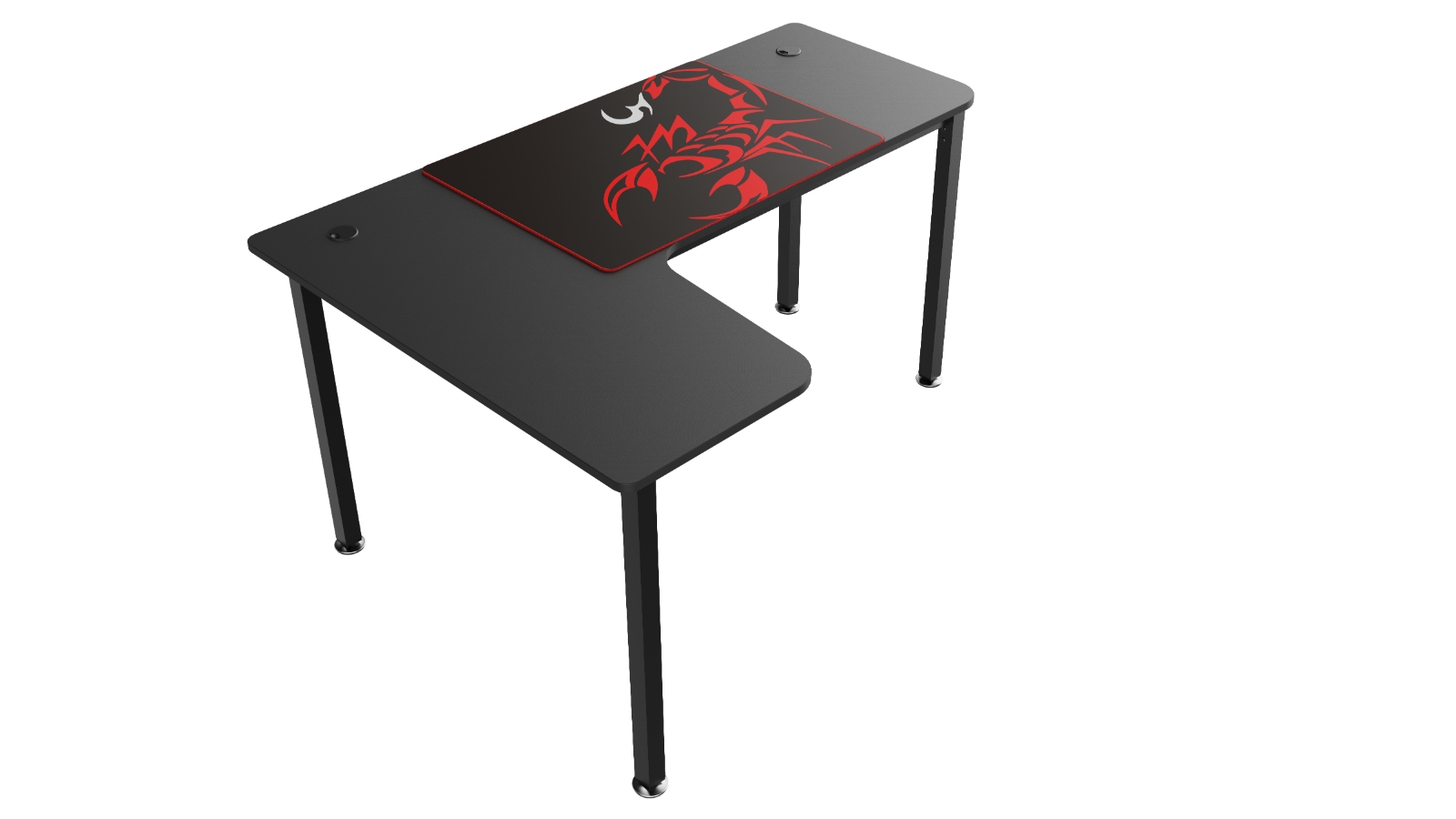 Eureka Ergonomic L01L-60B Gaming Desk - Black