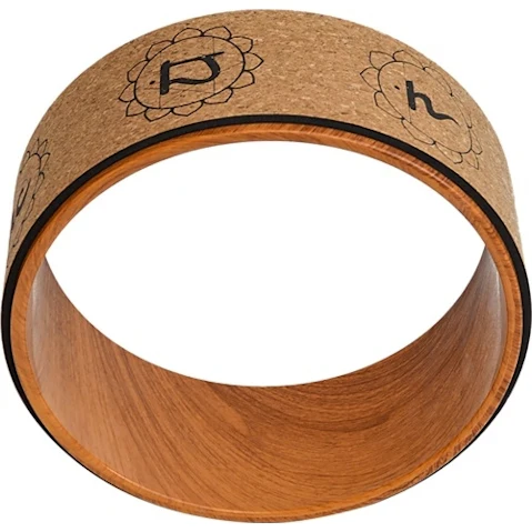 Serrano Yoga Pilates Wheel Cork Circle Prop Back Chest Hips Abdomen Stretch Roller