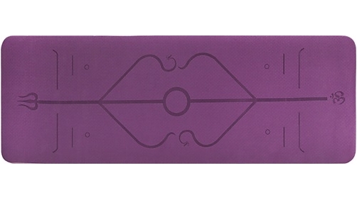 Serrano TPE Yoga Mat Exercise Fitness Gym Pilates Non Slip Dual Layer - 8mm