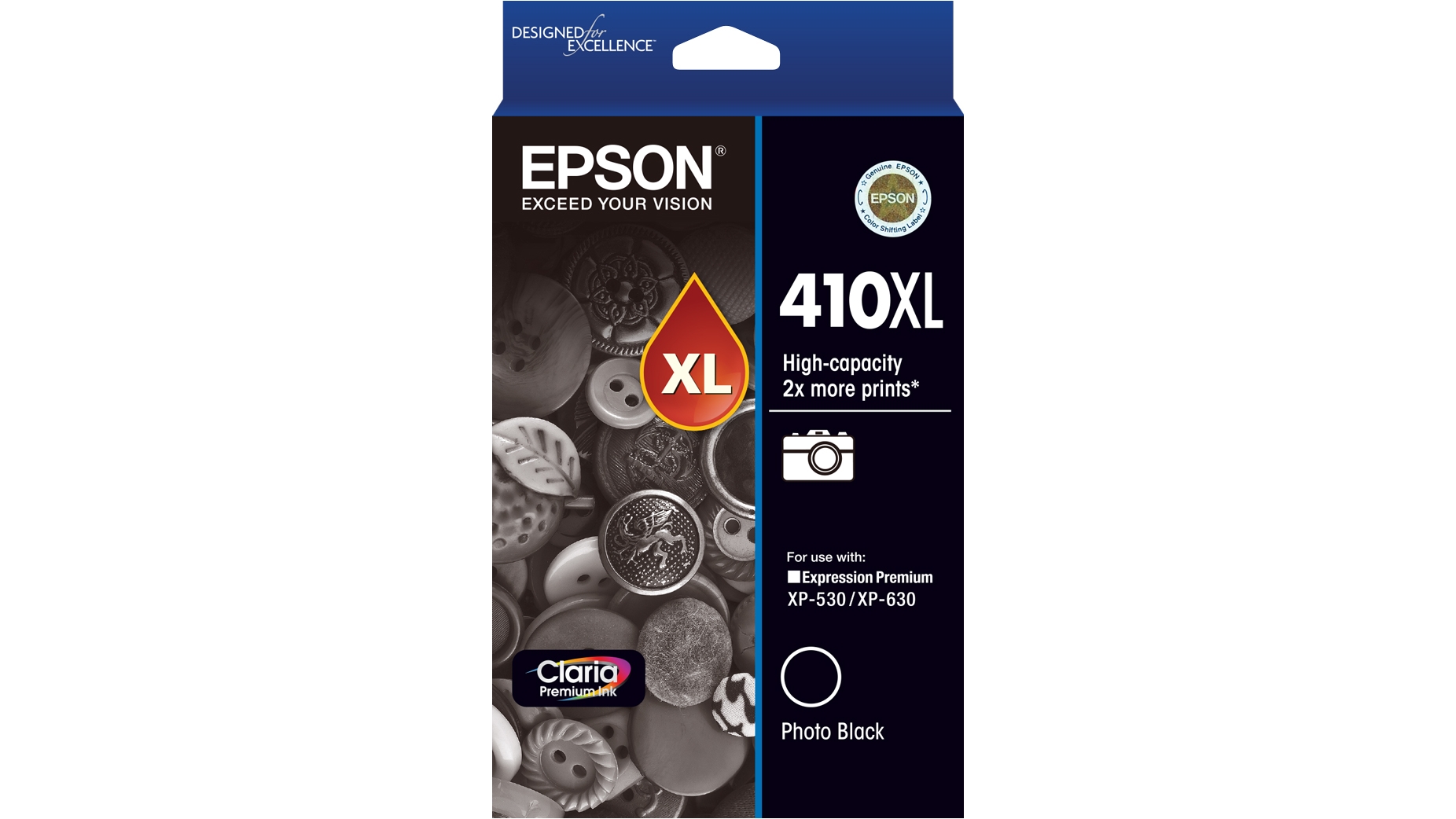 Epson 410XL Claria Premium Photo Ink Cartridge - Black