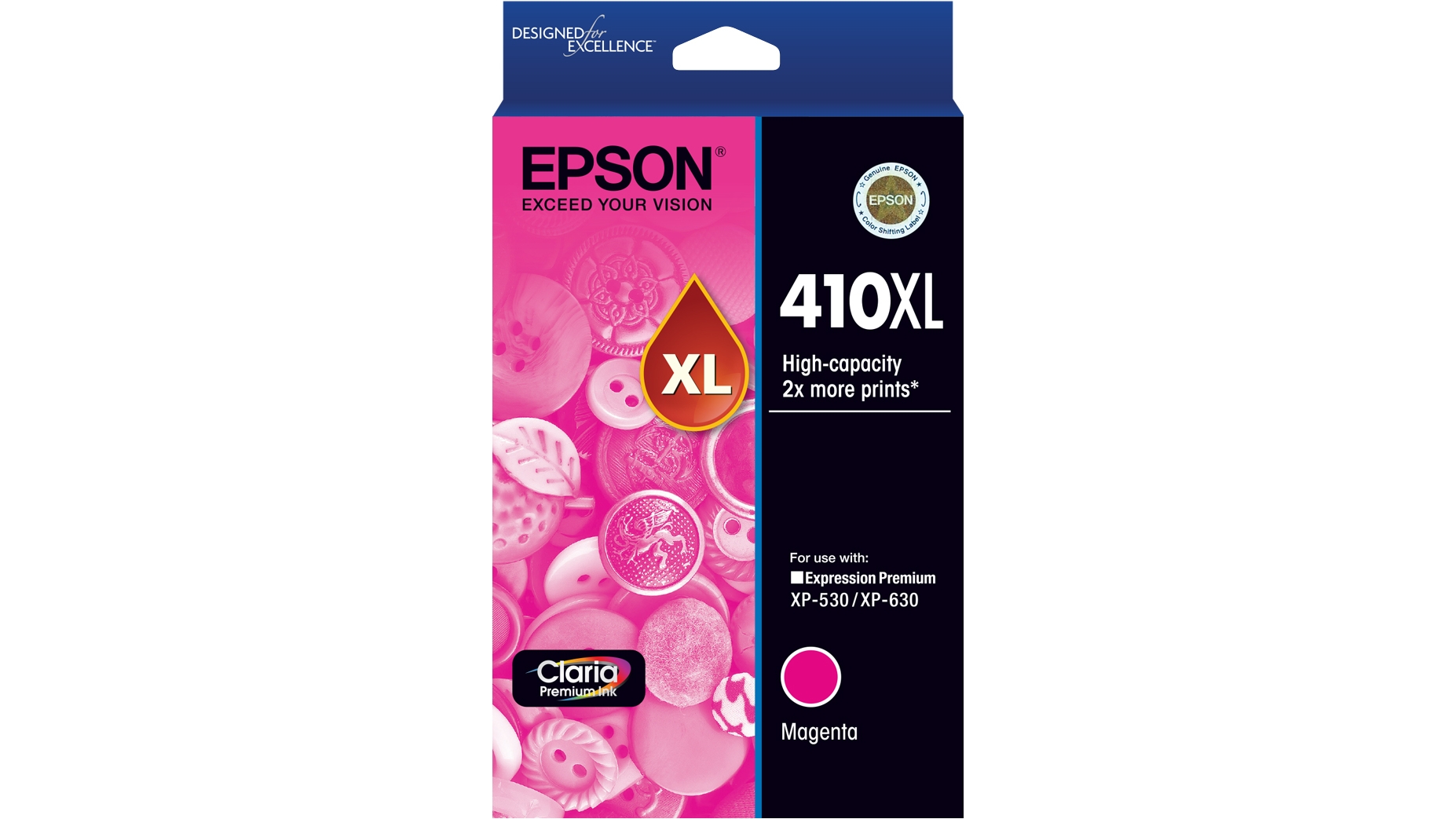Epson 410XL Claria Premium Ink Cartridge - Magenta