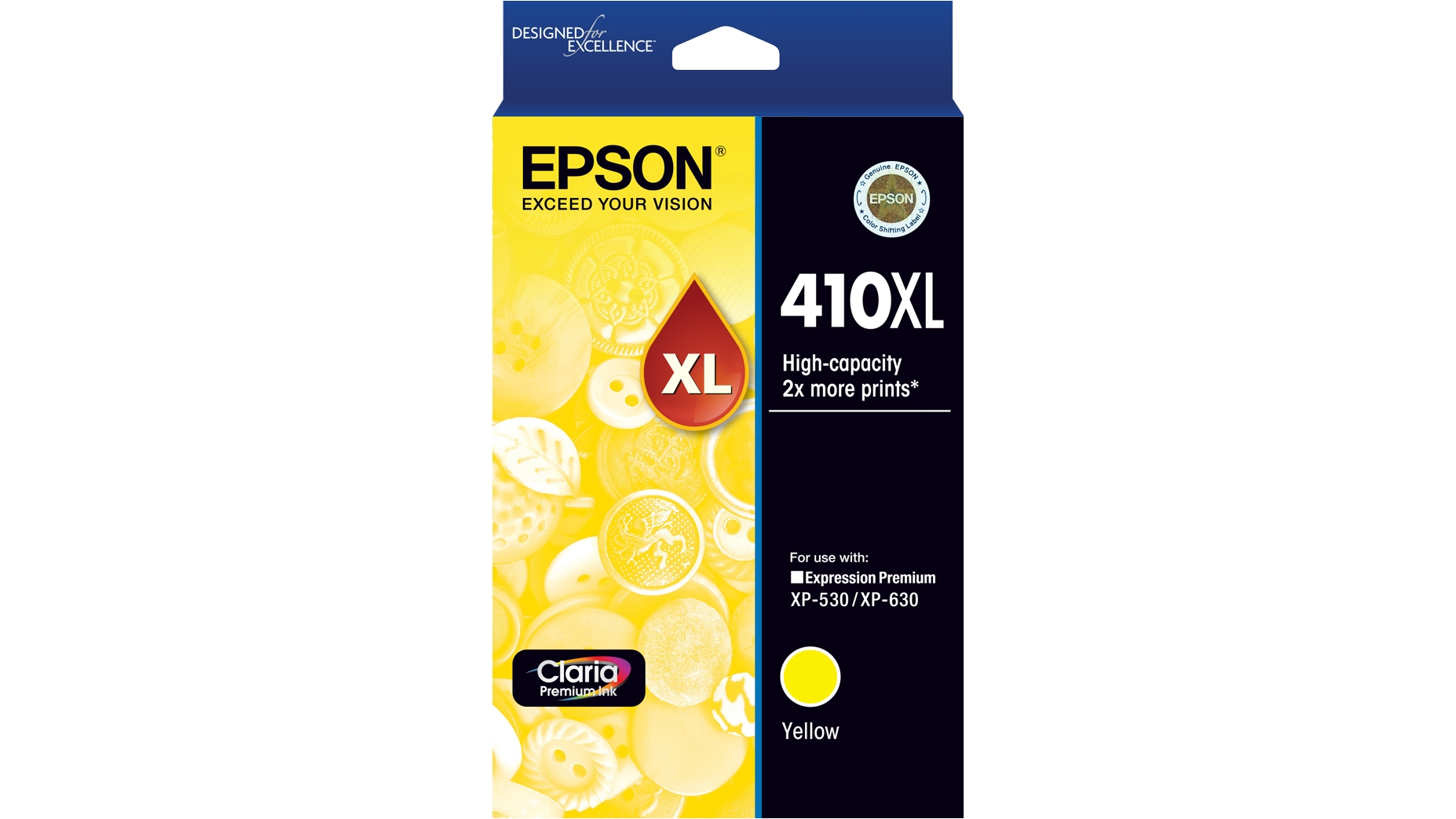 Epson 410XL Claria Premium Ink Cartridge - Yellow