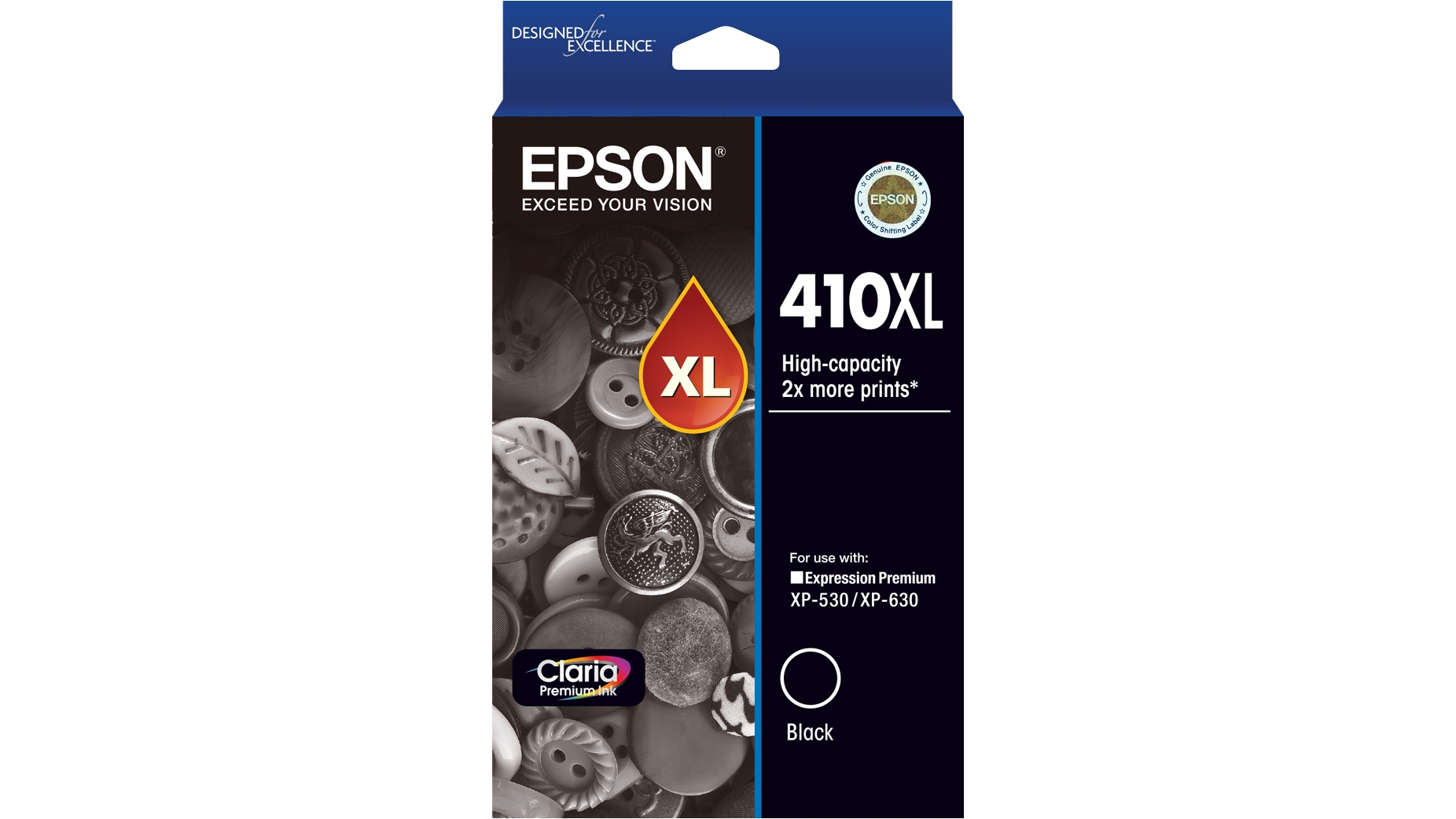 Epson 410XL Claria Premium Ink Cartridge - Black