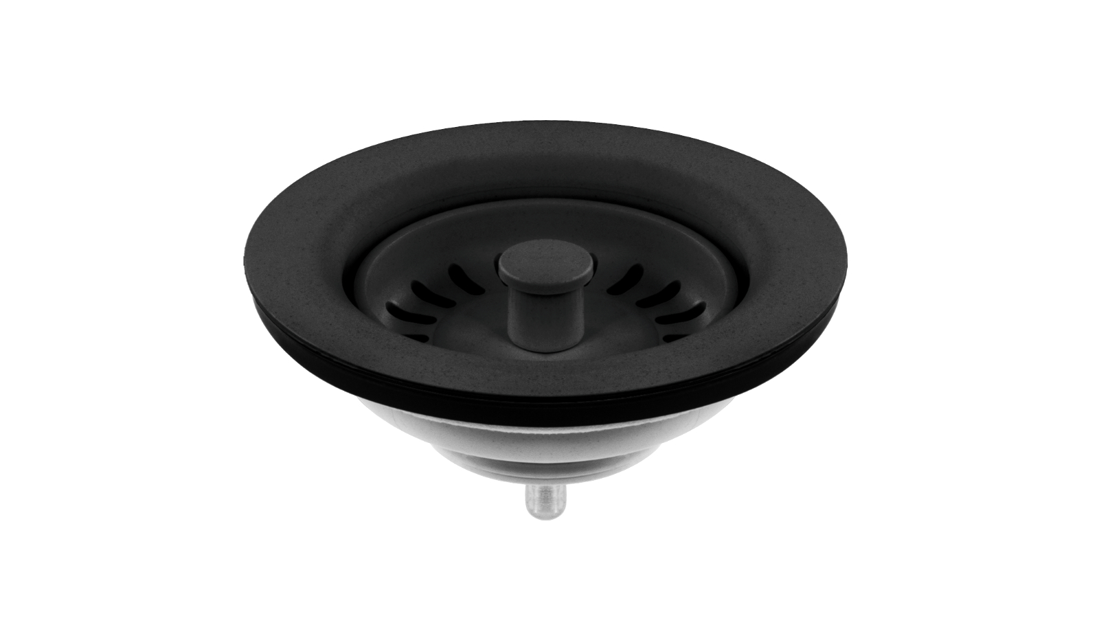 Abey Strainer and Flange - Matte Black