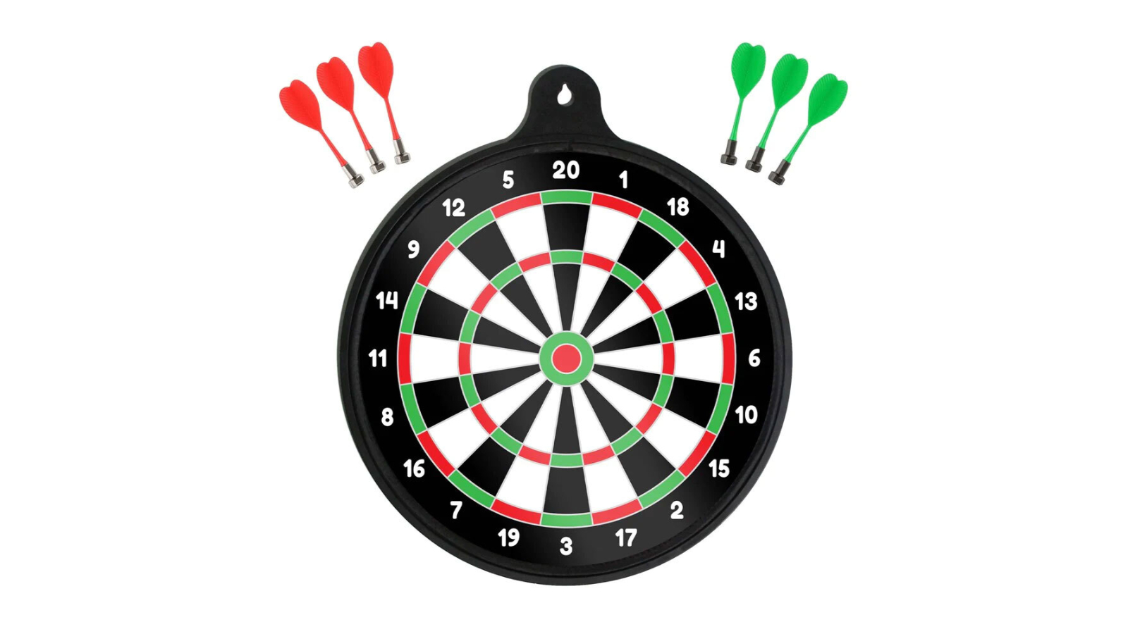 Formula Sports Classic Carnival Style Multi-Game Board with Darts and Ball
