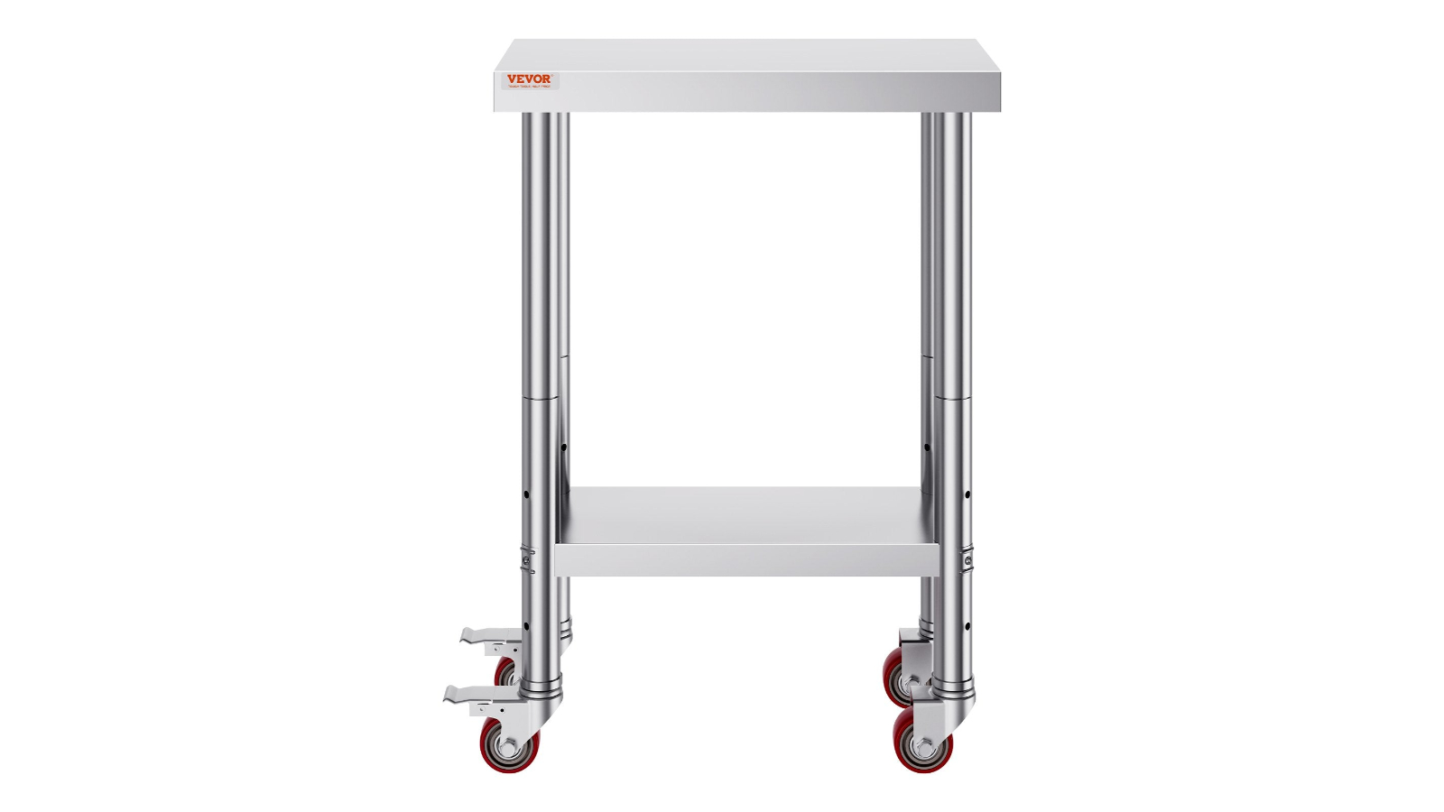 YS Commercial Stainless Steel Work Table with Wheels - 24 x 12 x 32inch