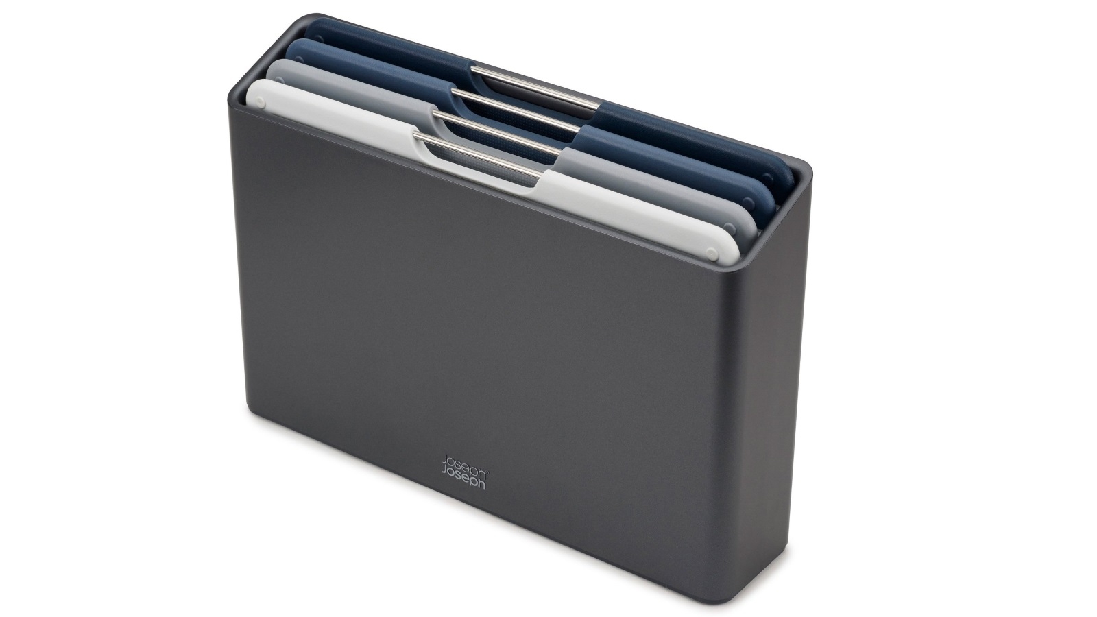 Joseph Joseph Folio Steel 4 Piece Large Chopping Board Set - Graphite