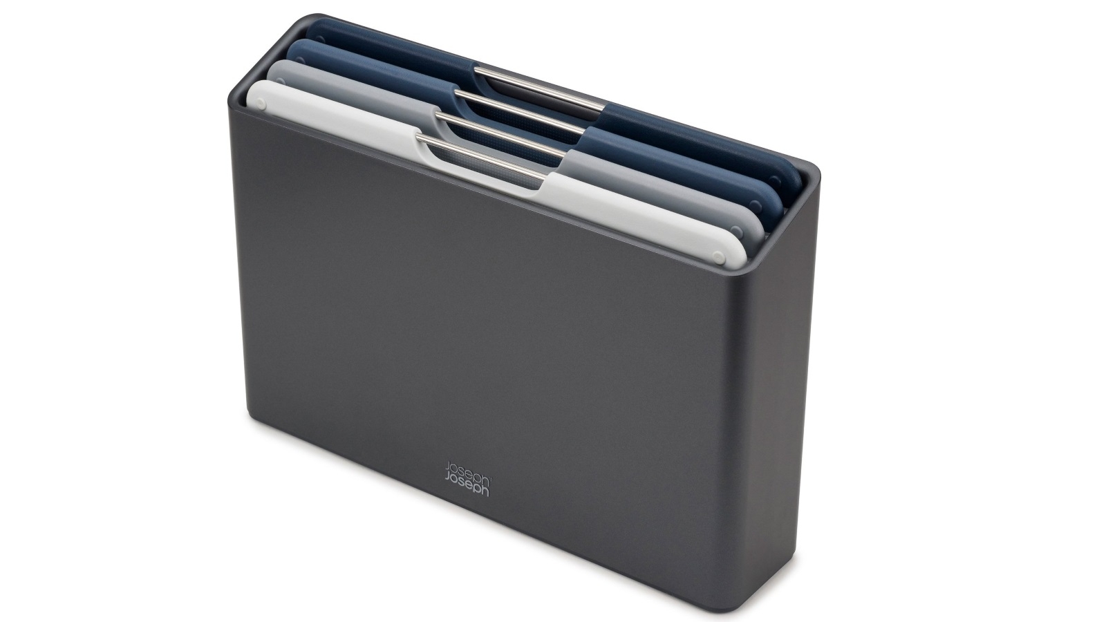 Joseph Joseph Folio Steel 4 Piece Regular Chopping Board Set - Graphite