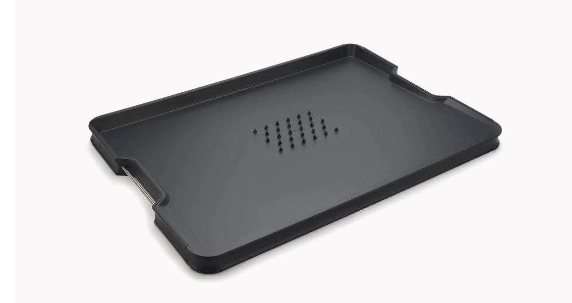 Joseph Joseph CutandCarve Plus Multi-function Chopping Board Large - Black
