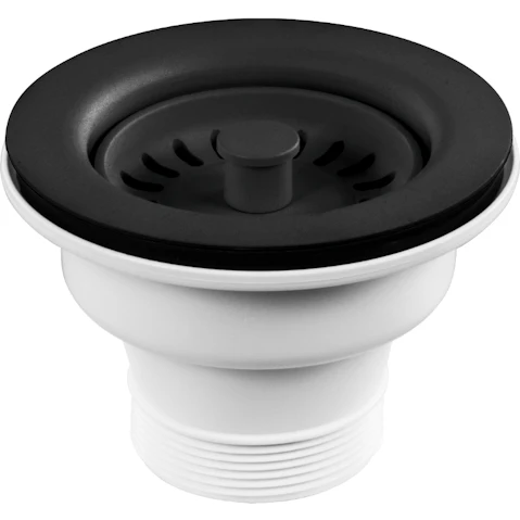 Abey Plug and Waste - Matte Black