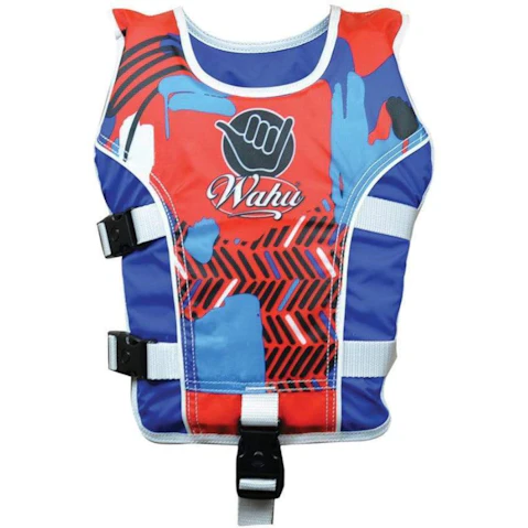 Wahu 15-25kg Red/Blue Child Life Vest - 2-3 year