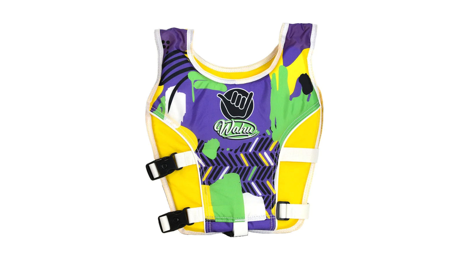 Wahu 15-25kg Purple/Yellow Kids Swimming Aid Vest - 2-3 year