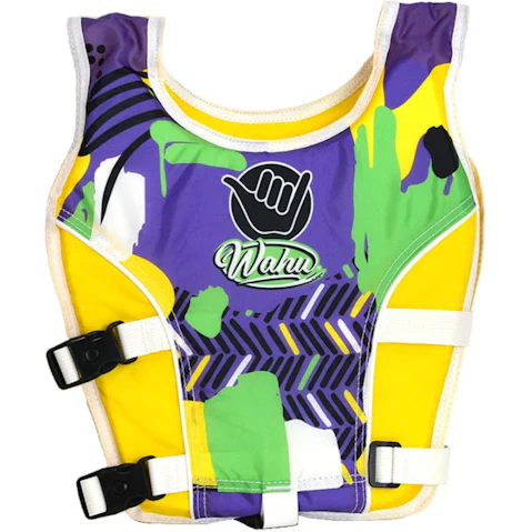 Wahu 15-25kg Purple/Yellow Kids Swimming Aid Vest - 2-3 year