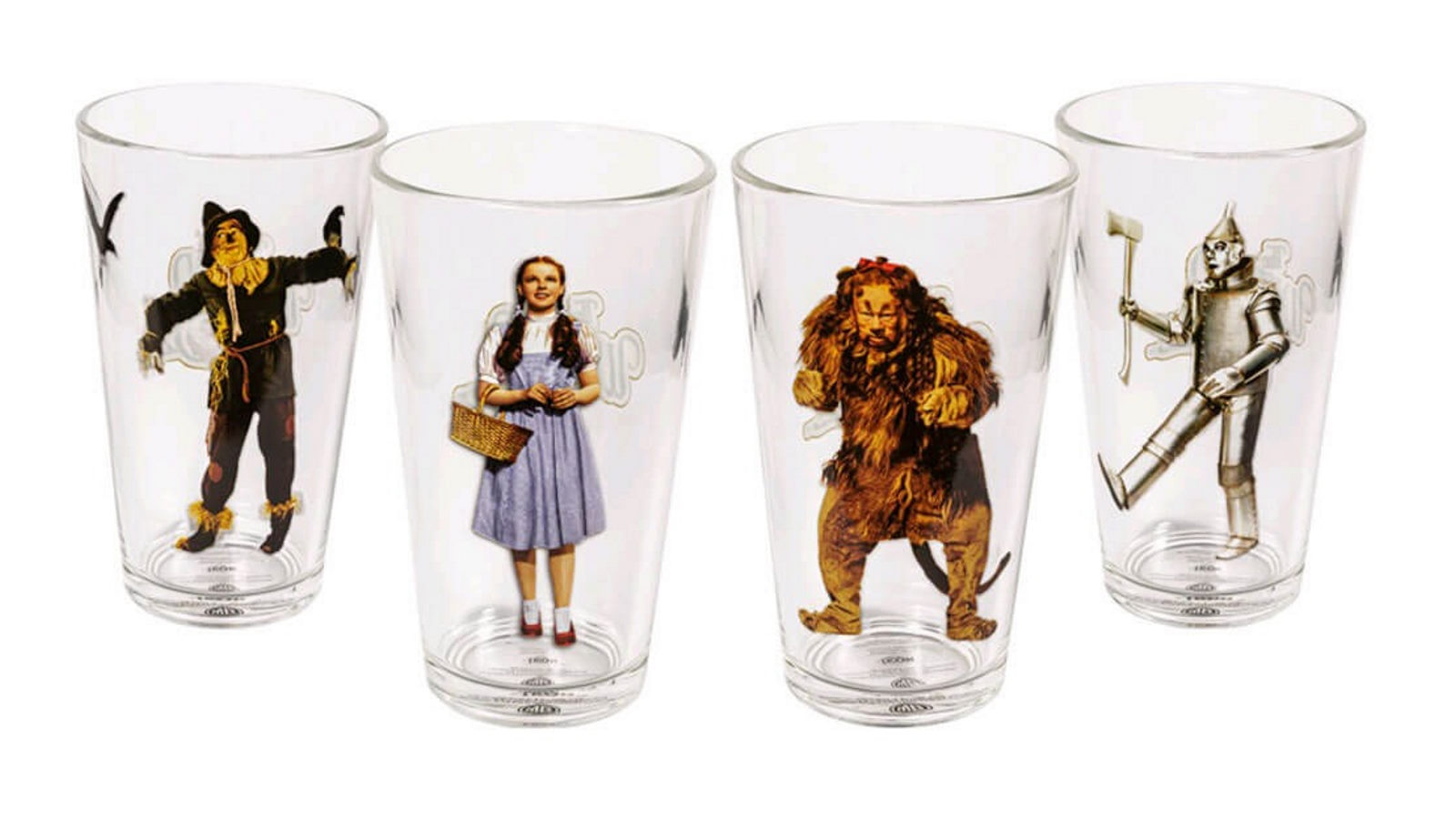 Wizard of Oz Character Tumblers Set of 4