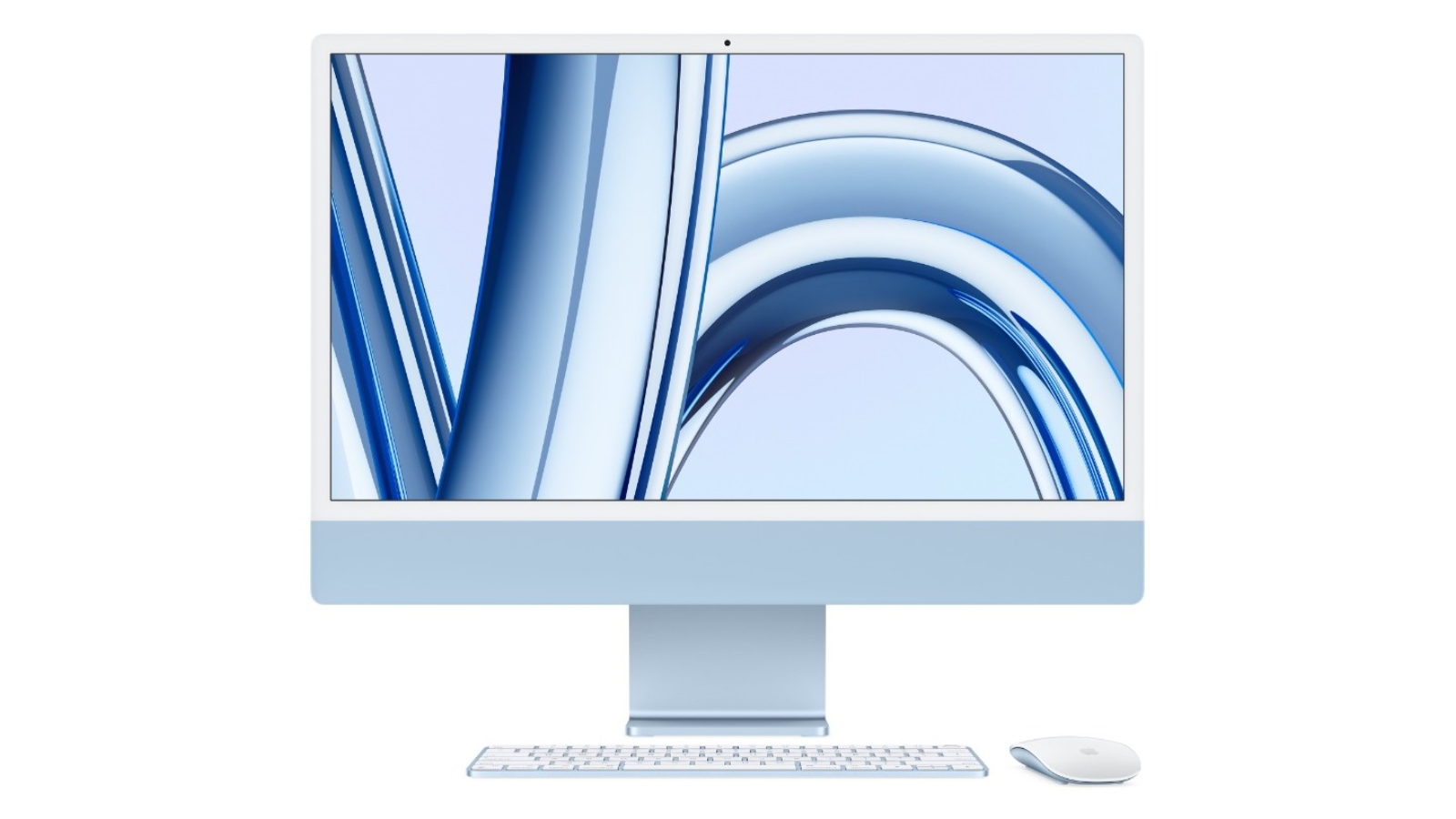 Apple 24-inch iMac M3/8GB/512GB SSD with Retina 4.5K Display + Touch ID Keyboard - Blue