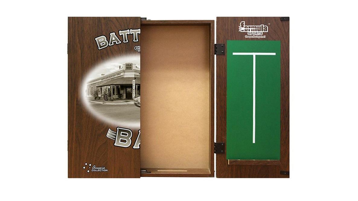 Formula Sports Battlers Bar Dartboard Cabinet with Chalkboard - 58cm
