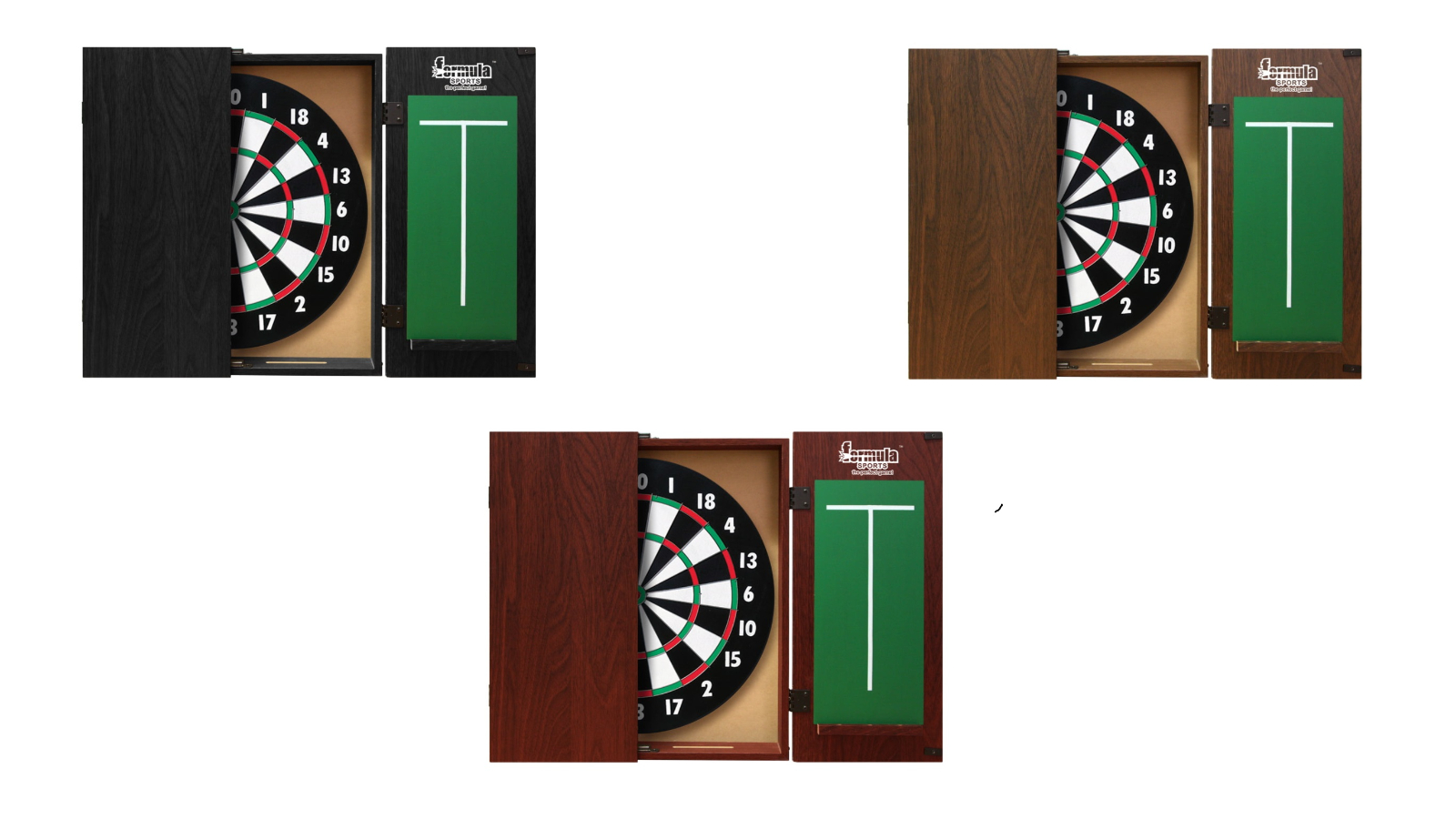 Formula Sports 15inch Dartboard Cabinet Set