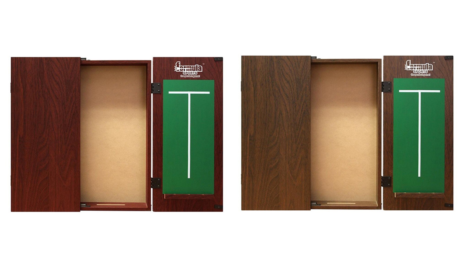 Formula Sports 58cm Plain MDF Dartboard Cabinet with Chalkboard