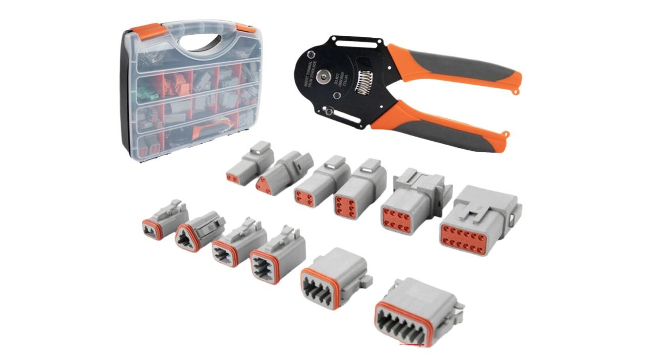 YS 1000 Piece DT Connector Plug Kit with Auto Marine Crimp Tool