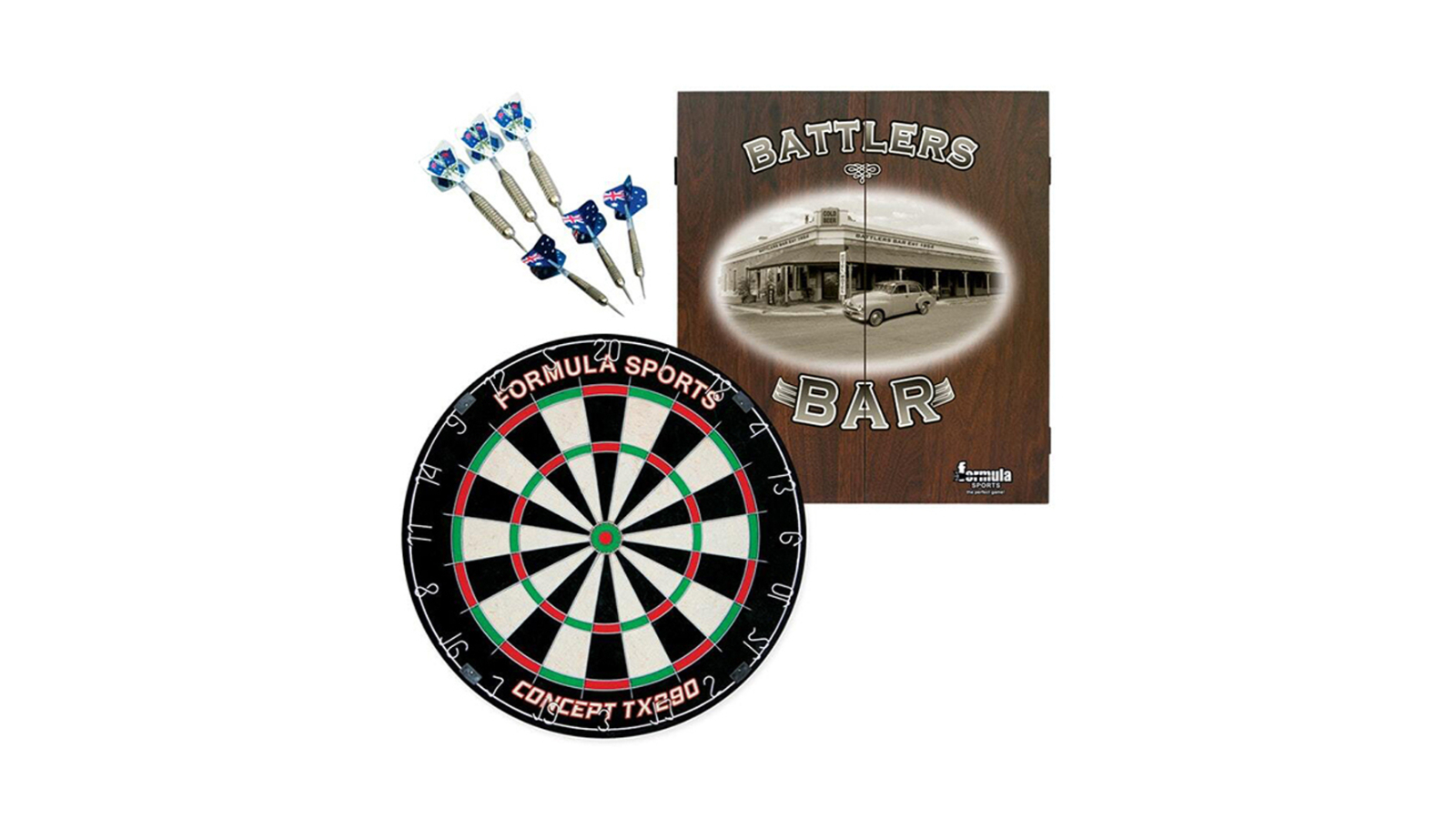Formula Sports Battlers Cabinet/Dartboard Dart Set - 56cm