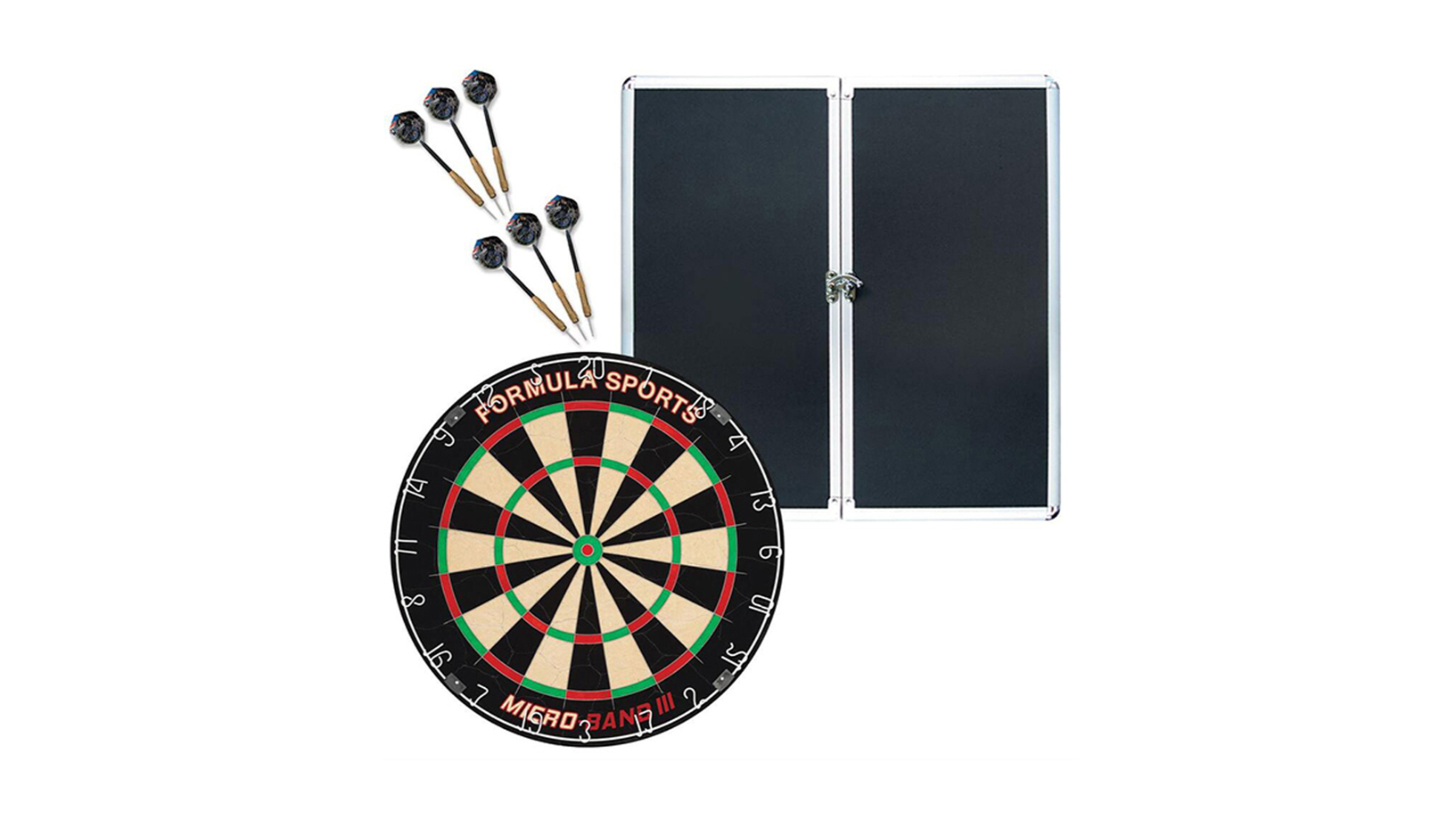 Formula Sports Aluminium Championship Cabinet/Dartboard Set - 52cm