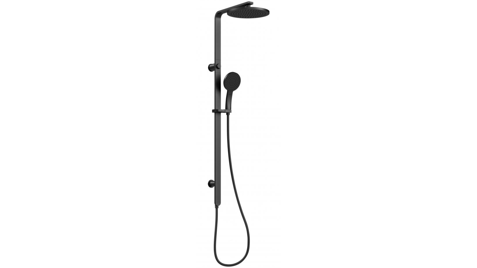 Phoenix NX Quil Twin Shower - Matte Black