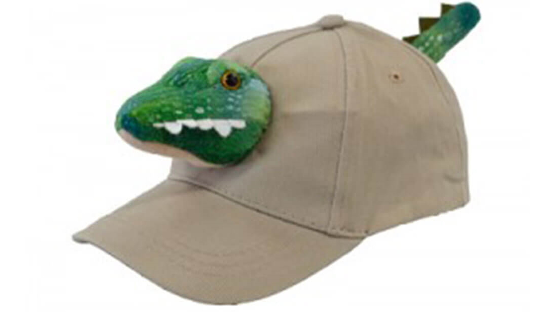 Youth Size Crocodile Cap - Khaki