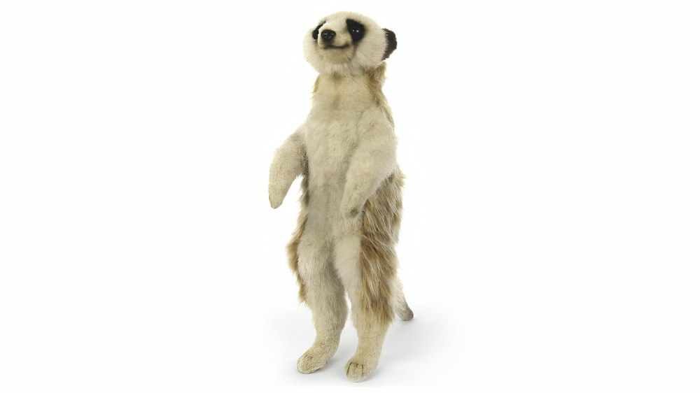 Hansa Standing Meerkat Plush Toy - 33cm