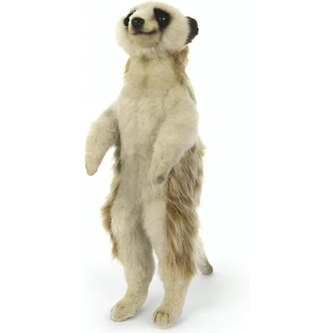 Hansa Standing Meerkat Plush Toy - 33cm
