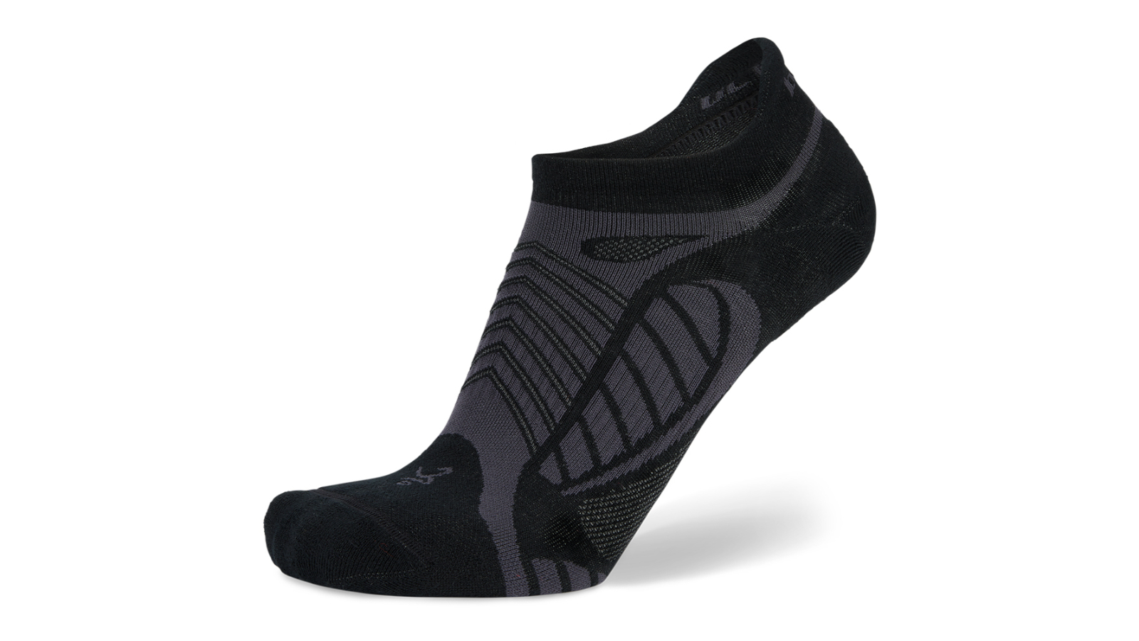 Balega Black Hi-Tech Ultralight No Show Tab Sock - US W13.5-15.5/M12-14