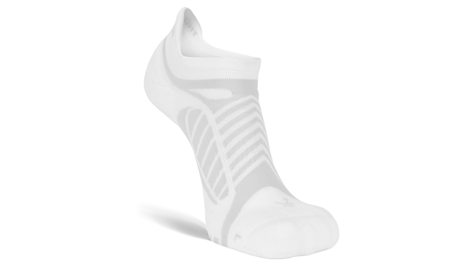 Balega White Hi-Tech Ultralight Drynamix No Show Tab Sock