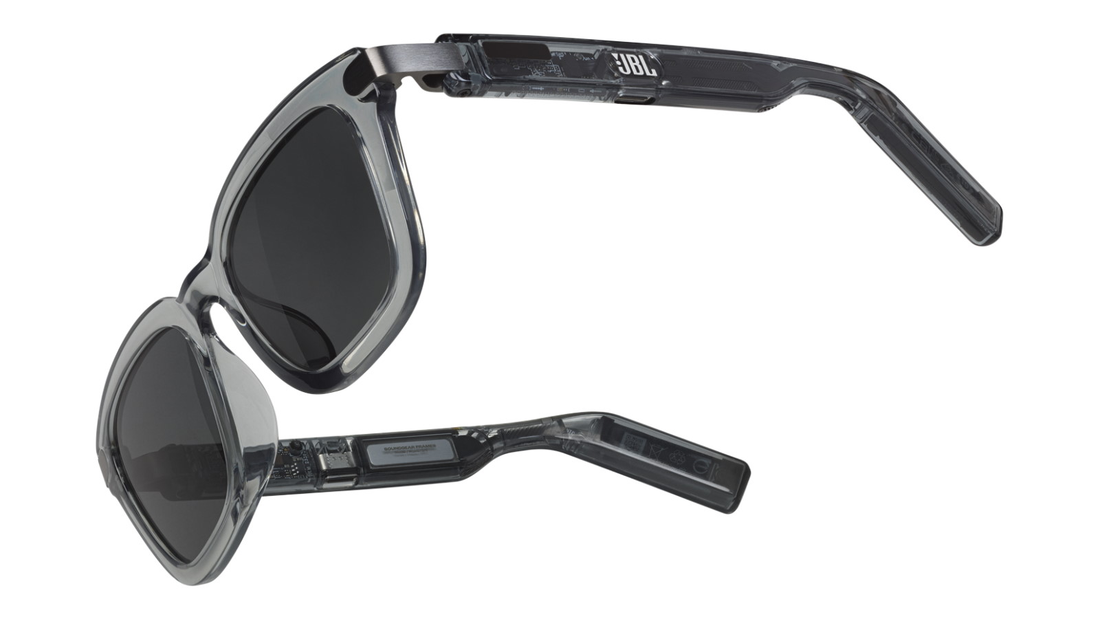 JBL Soundgear Frames Square Audio Glasses - Onyx | Harvey Norman