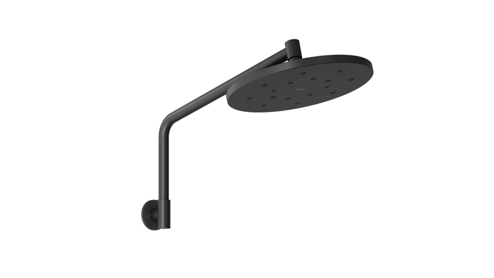 Phoenix Ormond High-Rise Shower Arm and Rose 4 Star - Matte Black 
