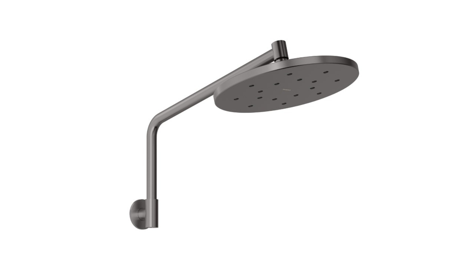 Phoenix Ormond High-Rise Shower Arm and Rose 4 Star - Brushed Carbon