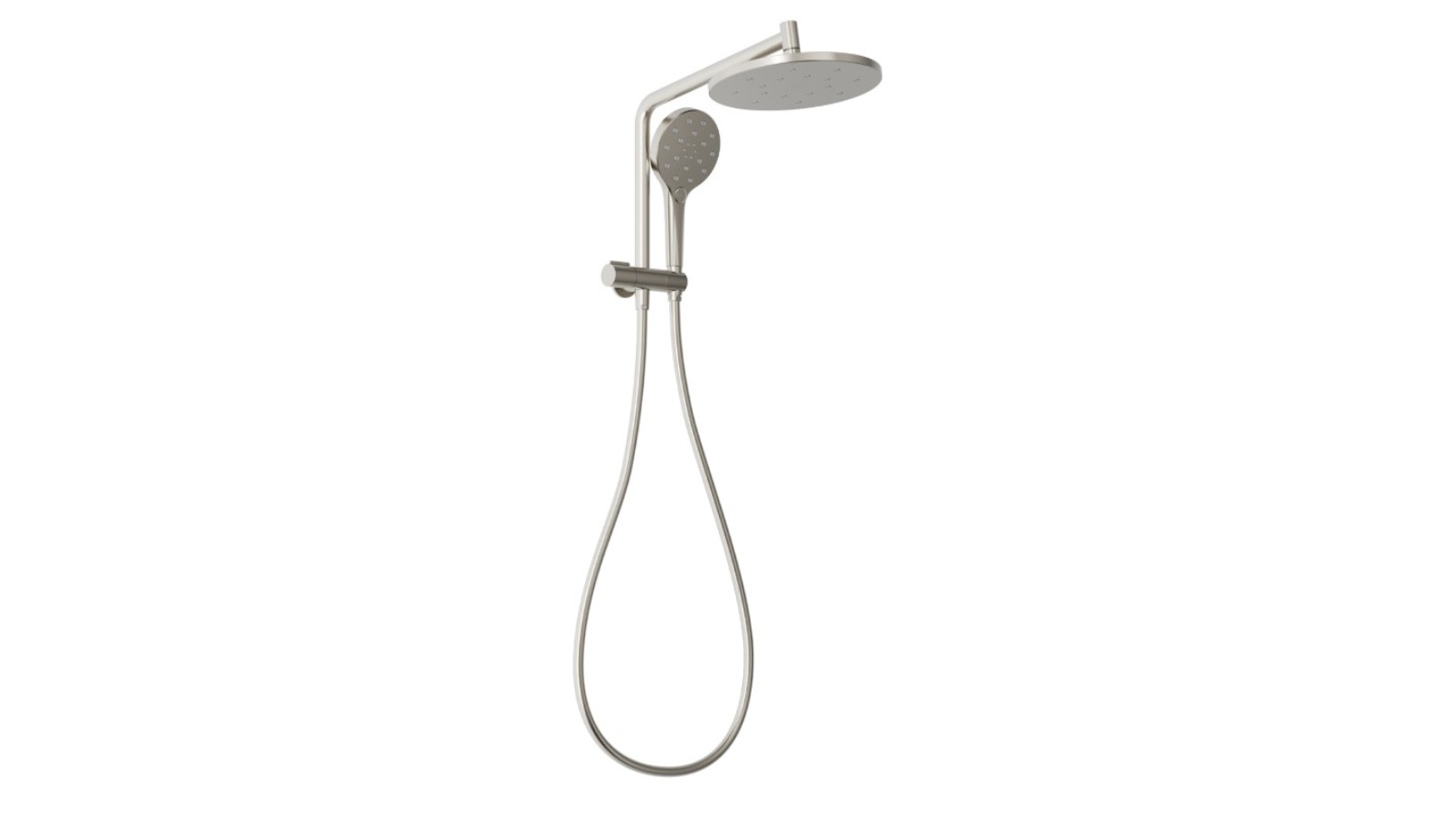 Phoenix Ormond Compact Twin Shower - Brushed Nickel 