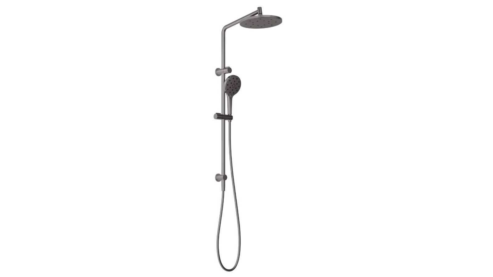 Phoenix Ormond Twin Shower - Brushed Carbon