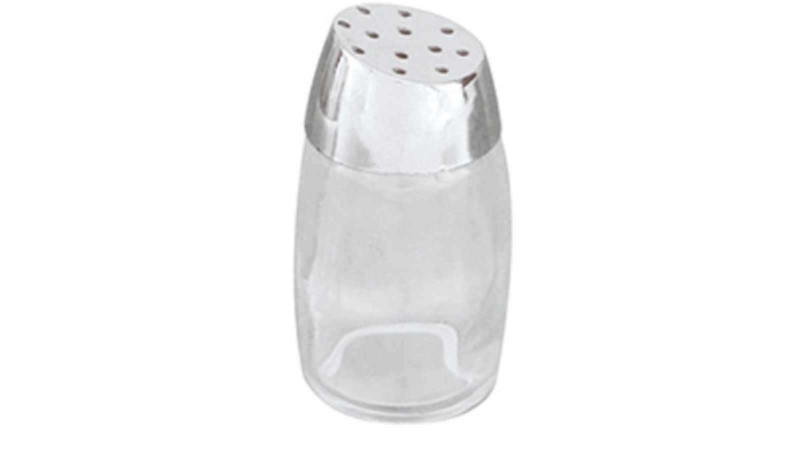 Trenton Glass Salt And Pepper Shakers Squire Silver - Set of 12